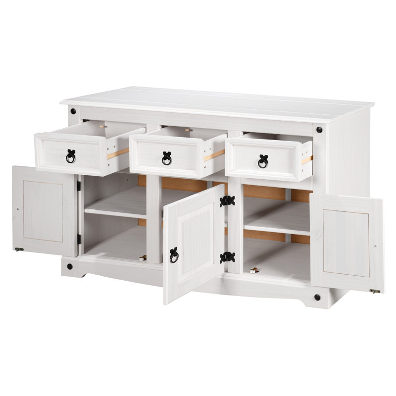 Hysley 125cm Solid Wood Sideboard