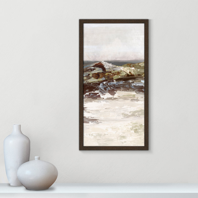 «Stoney Peak Print» par Casa Fine Arts, H 25 po x l 13 po x P 0,75 po, Reproduction encadrée sans passe-partout, Noyer