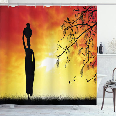 Avia Shower Curtain with Hooks Included