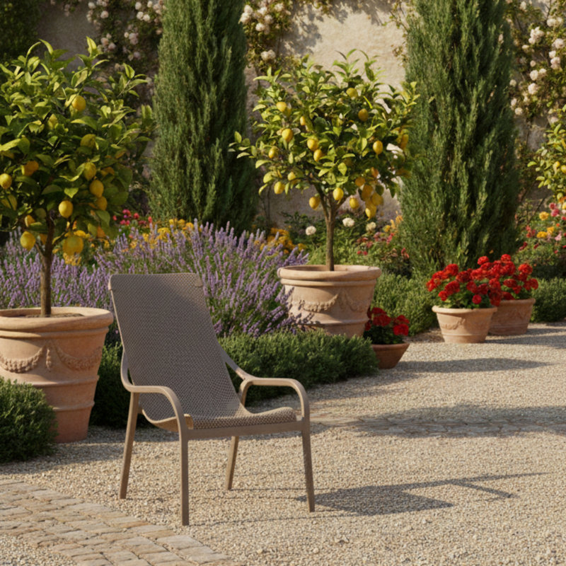 Outdoor Lounge Chair, Turtle Dove