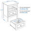 Emraan 48cm W Manufactured Wood Bedside Table-993737336