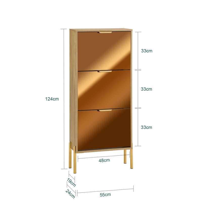 6 Pair Shoe Storage Cabinet