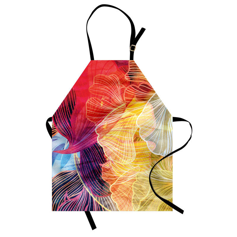 Multicolore East Urban Home, tablier rétro unisexe, abstrait coloré naturel, taille adulte