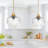 1-Light 9.25in Gold Glass Pendant Light-331829484-331829483