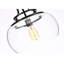 Luminaire suspendu en verre 13,8 po Keyser