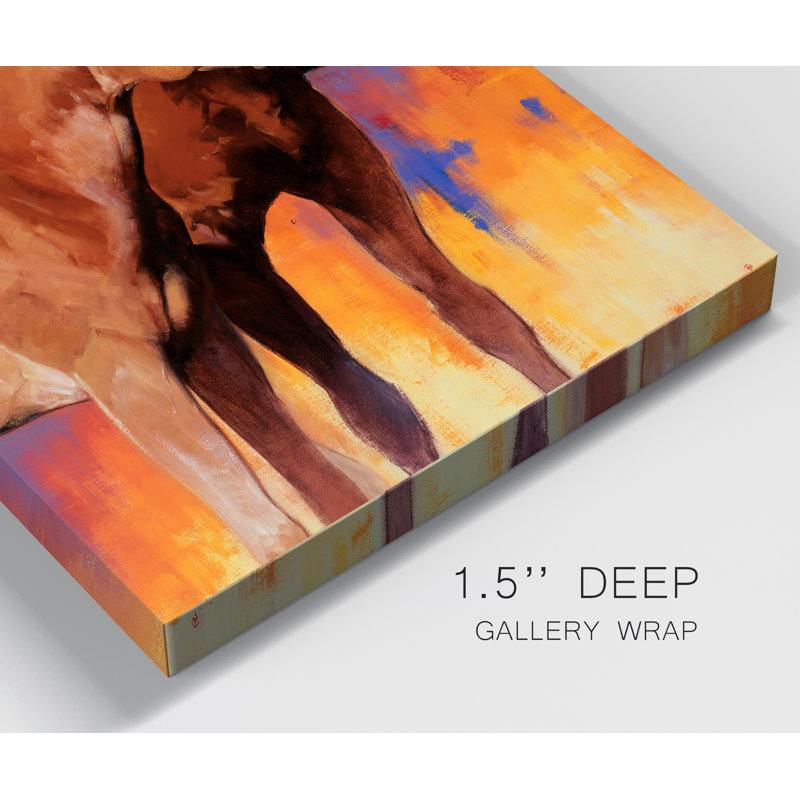 Reproduction d’art sur toile tendue « the color of Love », H 48 po x l 32 po x P 1 po