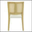 Ensemble de 2 chaises de salle à manger en rotin sans accoudoirs, alliant style Mid-Century et confort moderne pour un repas élégant-769551636