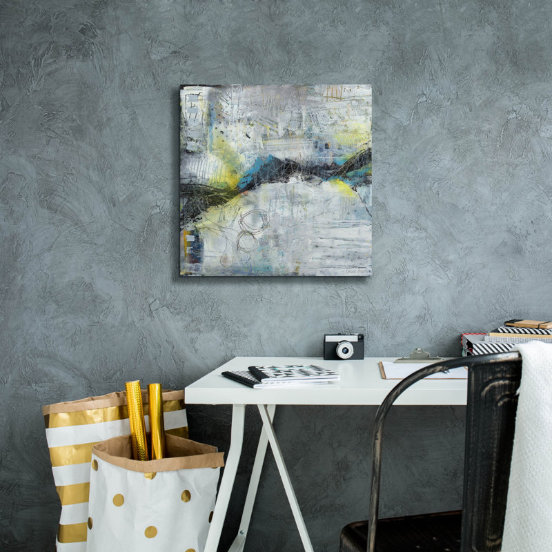  Art mural sur toile 18 po x 18 po «Inb entr» par Laura Gibson