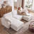 137.7" Teddy Modular Sofa Oversized Seating Cloud Couch 3-Seater Sofa with 2 Movable Ottoman and 2 Built-in Storage Side Table-424372981-424372980