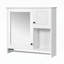 Armoire de salle de bain murale polyvalente avec miroir et plusieurs options de rangement