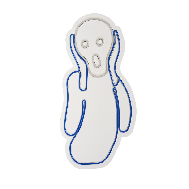 Bandes de néon flexibles à DEL - imperméables, 12 V, 12 W, 400 lumens, 6 000 K blanc éclatant et bleu | Certifié IP67, gabarit en mousse de PVC, longueur totale 148,0 po | Parfait pour la décoration intérieure, les fêtes et les événements