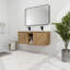 Meuble-lavabo mural 48 po avec lavabo double, charnière de porte à fermeture en douceur (ensemble KD)