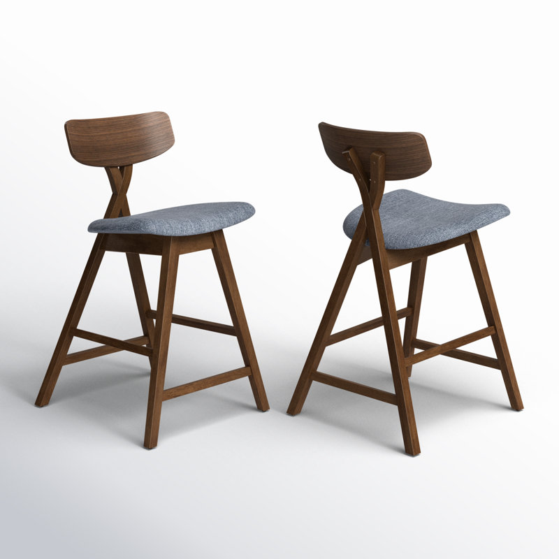 Catalina Upholstered Counter Stool with Solid Wood Frame