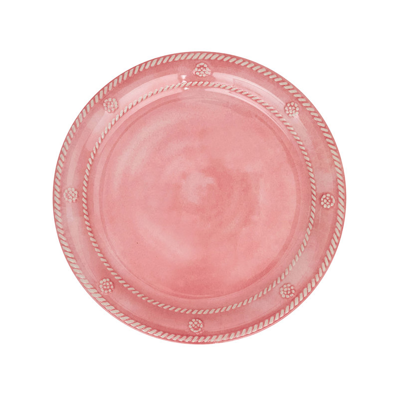 Berry & Thread Melamine Dessert/Salad Plate, Coral