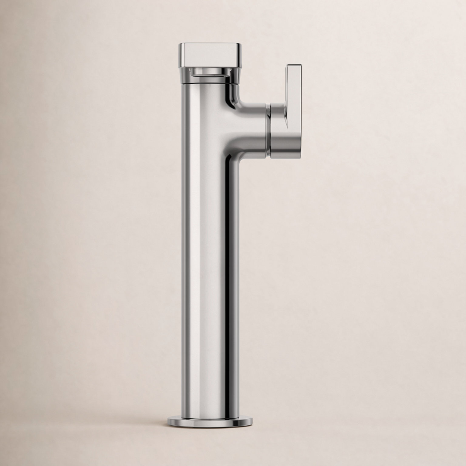 Composed Single-Hole Bathroom Faucet with Drain, Polished Chrome