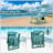 Backpack Beach Chair, 6-Positions Reclining Folding Beach Chair with Cooler Bag and Cup Holder-363546492-354960290