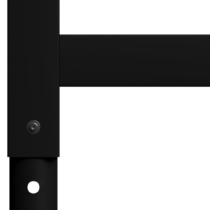 Établi en métal à hauteur réglable Milroy, Noir, H 37,6 po x l 33,46 po x P 0,5 po