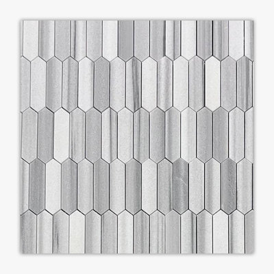 11" x 13" Picket Marble Novelty Mosaic Tile