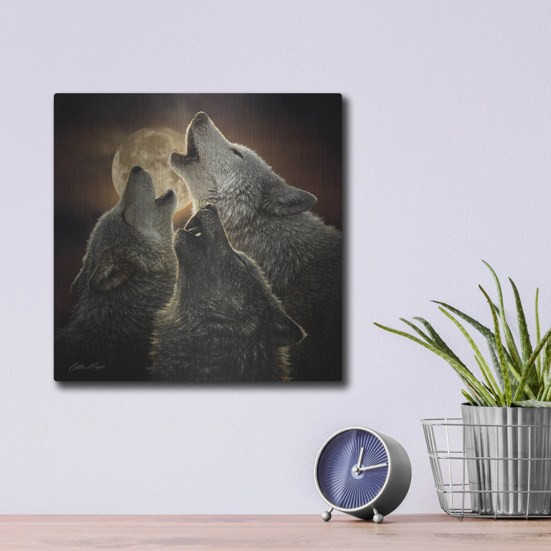 «Wolf Trinity» par Collin Bogle, H 12 po x l 12 po