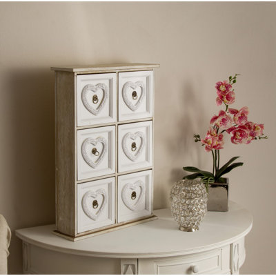 Clinger Solid Wood 35cm W 6 - Drawer Chest of Drawers