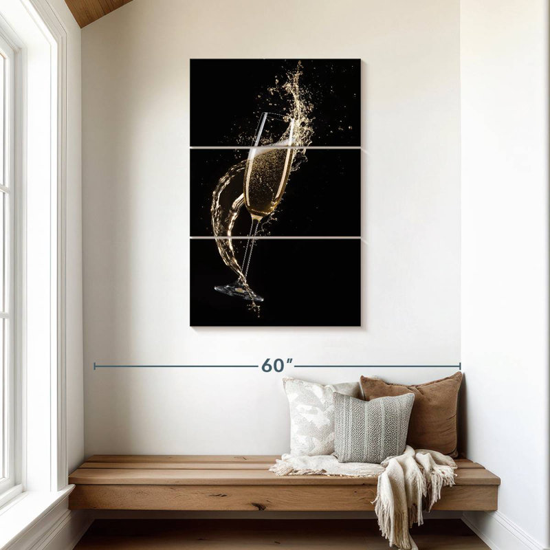 Yarlin Splashing Champagne, 45" H x 28" W