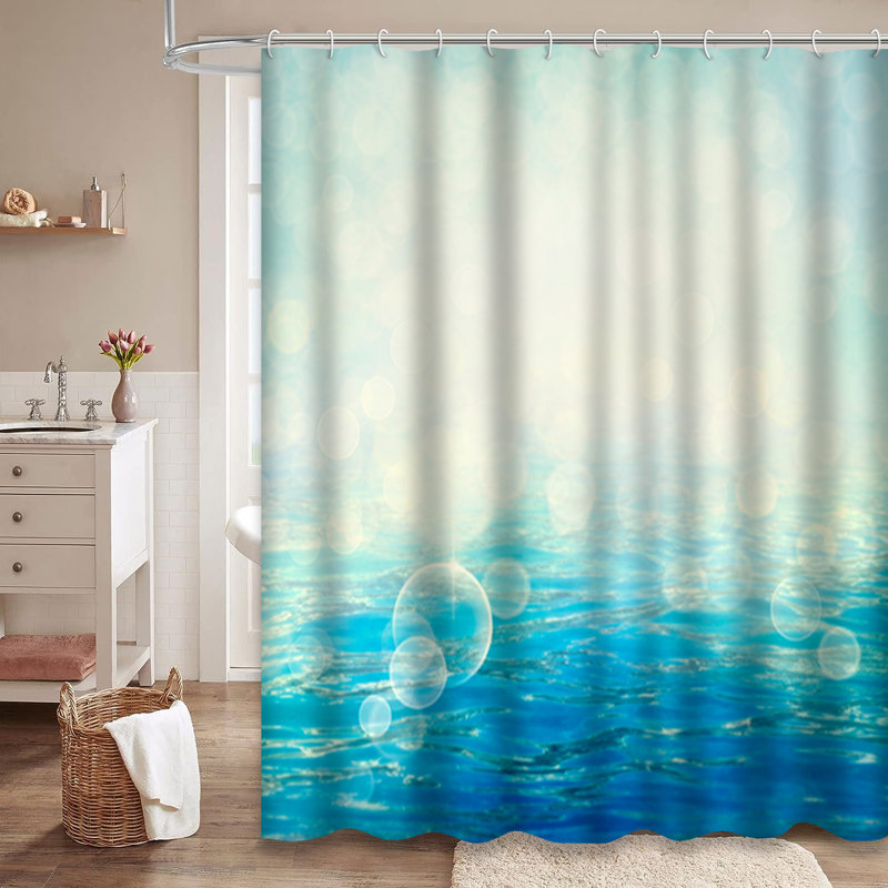 Rideau de douche Blue Water, L 72 po x l 72 po