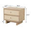 Table de chevet 2 tiroirs Chêne beige