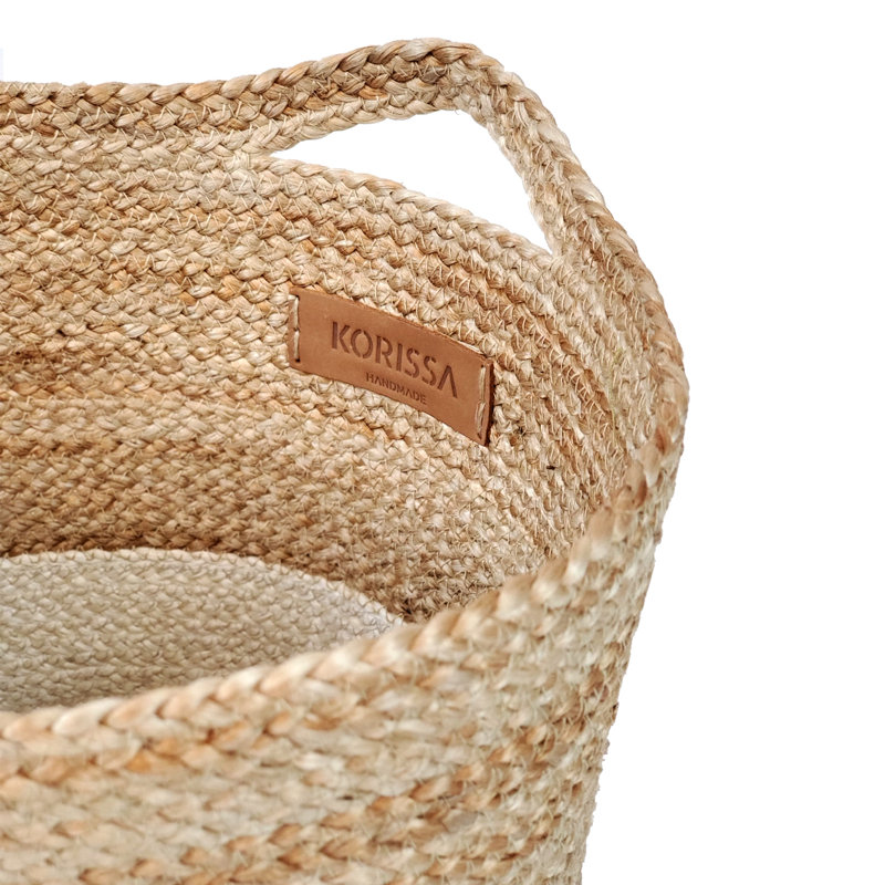Ensemble de 2 paniers en jute 2 pièces