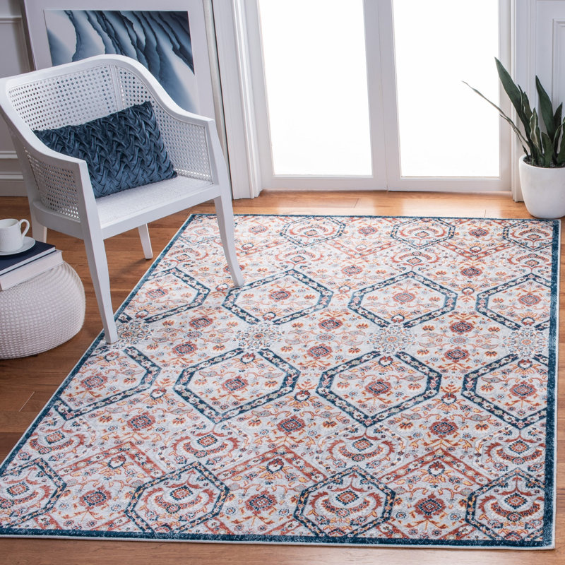 Holla Performance Damask Rug, Rectangle 8' x 10'