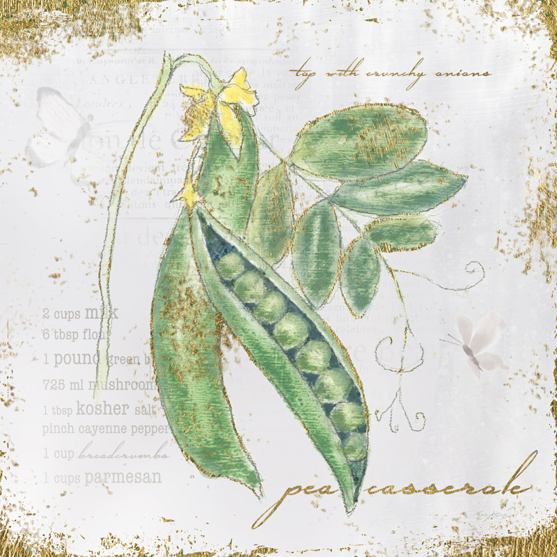 "Garden Treasures X" par Emily Adams, reproduction d’art graphique sur toile, H 12 po x l 12 po