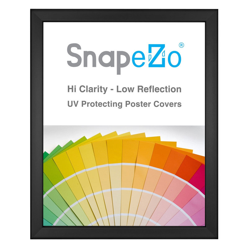 Slim Series Metal Picture Frame, Black, 8" W x 10" H