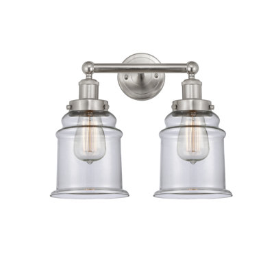 Éclairage pour meuble-lavabo de salle de bain 2 lumières Cailen de la collection Edison
