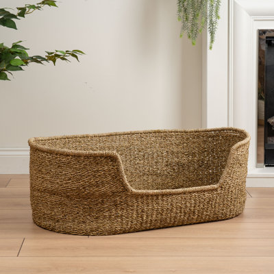 Natural Seagrass Pet Bed with mat
