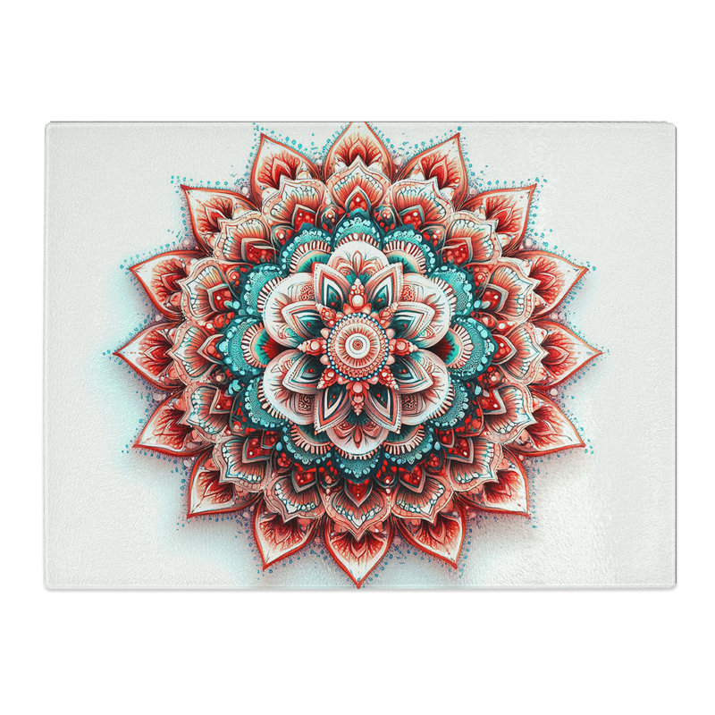 Striking Mandala Vol.2  Glass Chopping Board