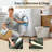 L-Shaped Velvet Reversible Sleeper Sofa-823260997-823260999