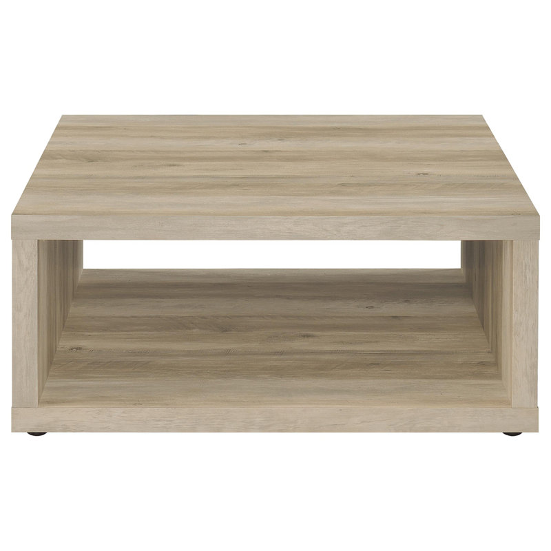 Flint Distressed Pine Square Engineered Wood Coffee Table