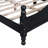 Wood Platform Bed Frame,Retro Style Platform Bed