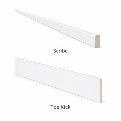 Gallery Now 48 W x 0.13 D x 4.5 H Ready-to-Assemble Shaker Cabinet Trim in White