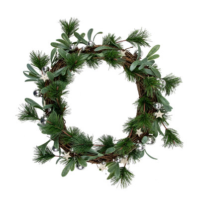 Faux Pine 12'' Wreath