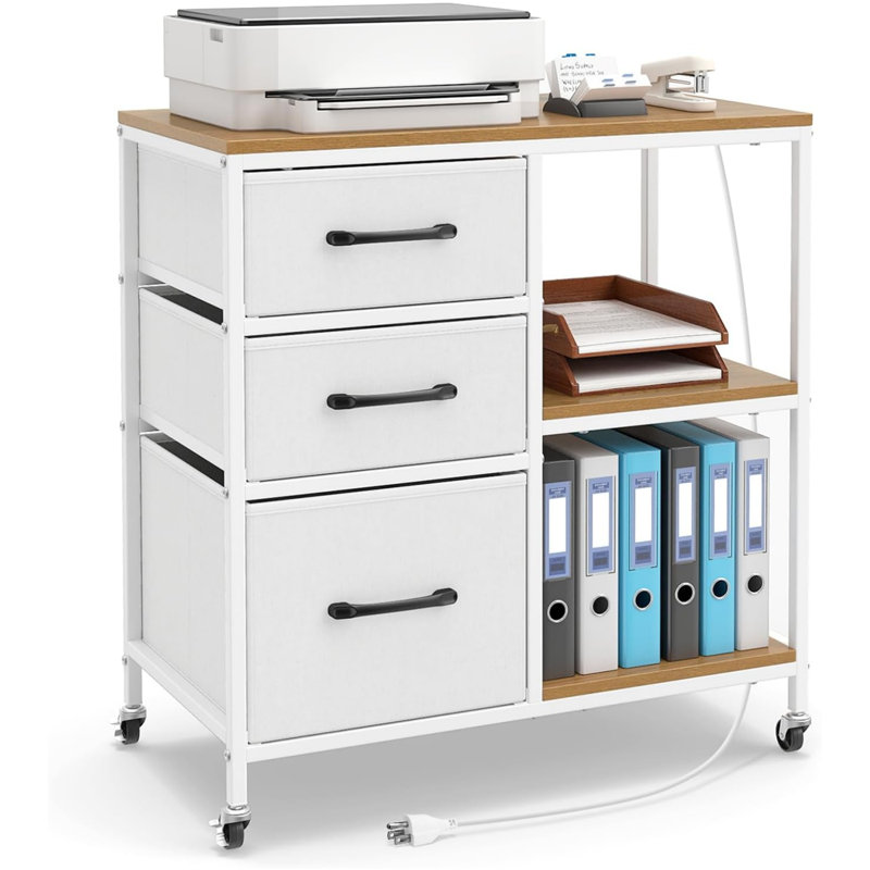 Classeur et support pour imprimante avec rangement pour bureau personnel
