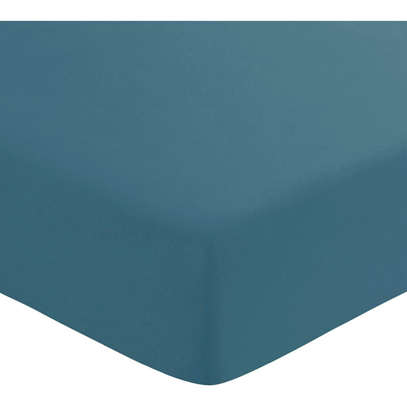 Thalia Fitted Mattress Protector Mattress Protector Case Pack, King, Peacock Blue