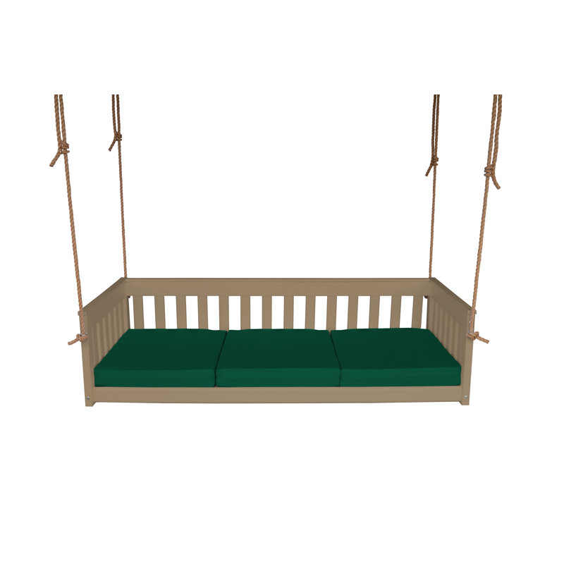 Siège de balançoire Dextra, Vert forêt, Bois patiné