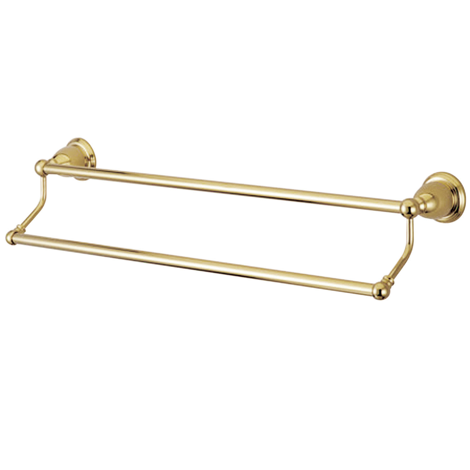 Heritage 18" Dual Towel Bar, Polished Brass