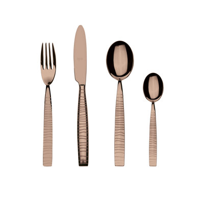 Tigre Flatware Set - 24 Pieces - Bronze