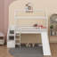 Lit mezzanine simple avec glissade-491878443