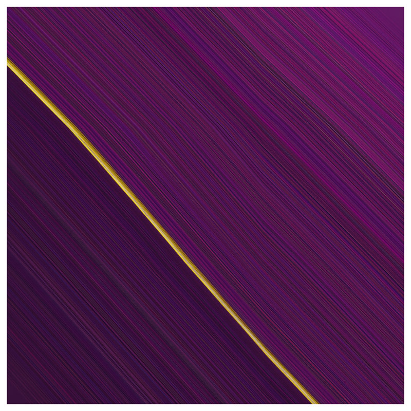 Édredon mauve à lignes diagonales, Lit simple