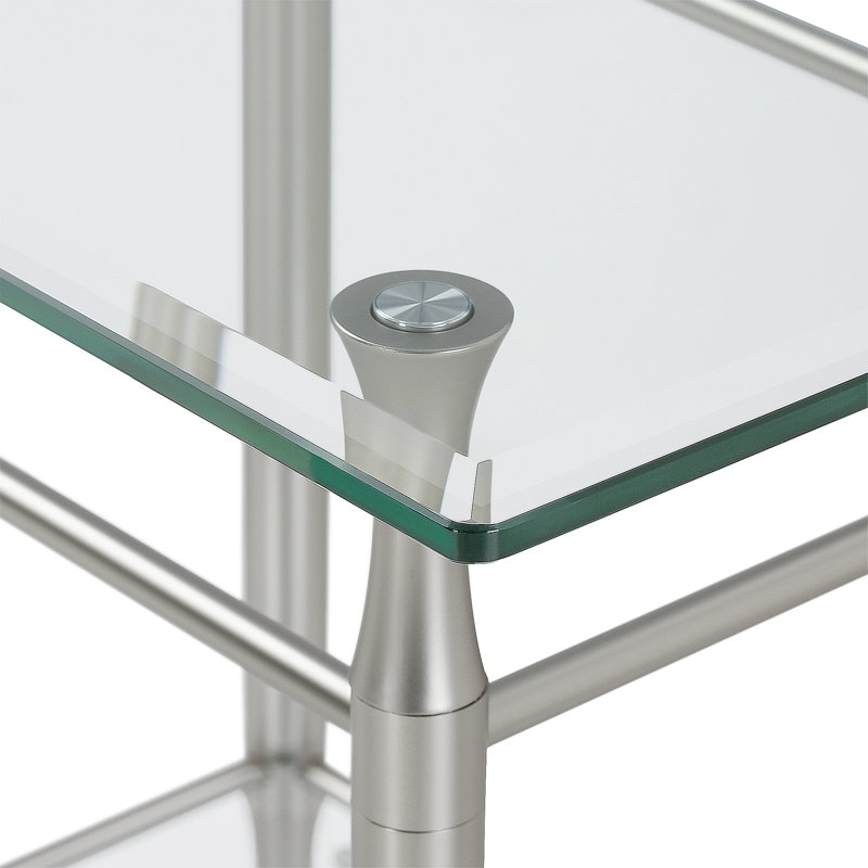 Yoko Glass Top End Table