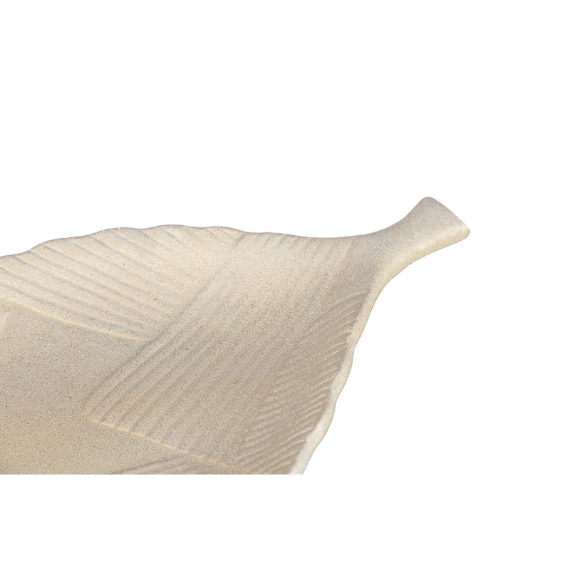 Geometric Champagne Ceramic Bowl 45x18x4 Cm