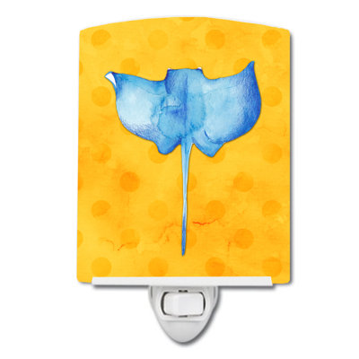 Sting Ray Polka Dots Ceramic Night Light