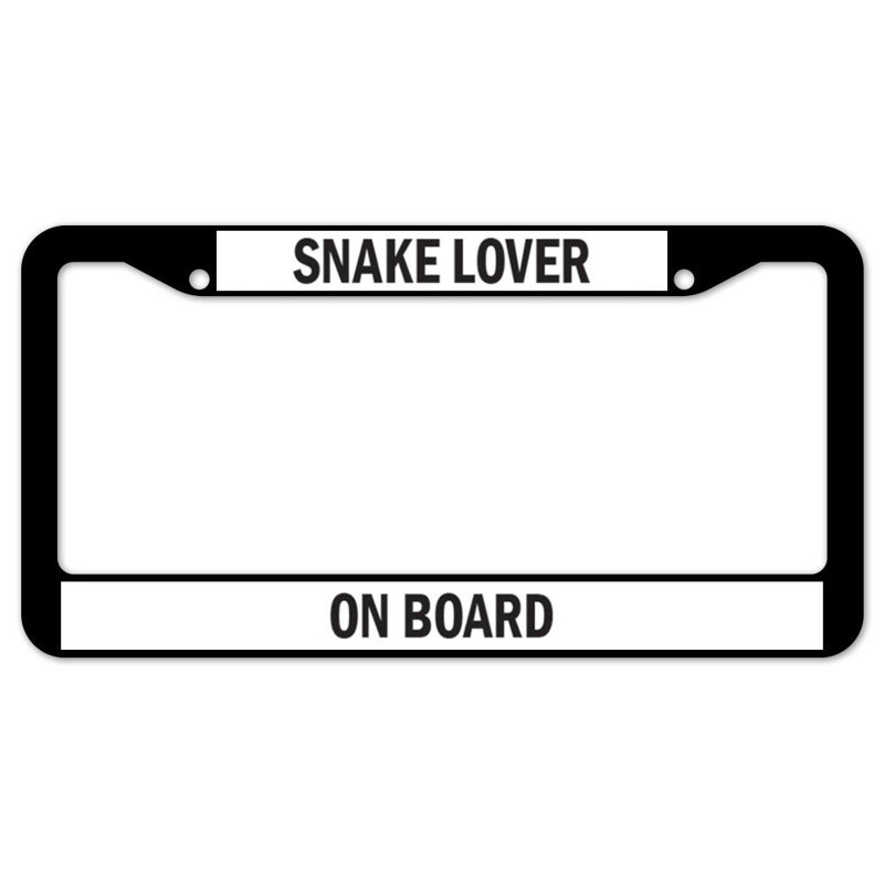 Snake Lover on Board Plate Frame